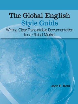 cover image of The Global English Style Guide